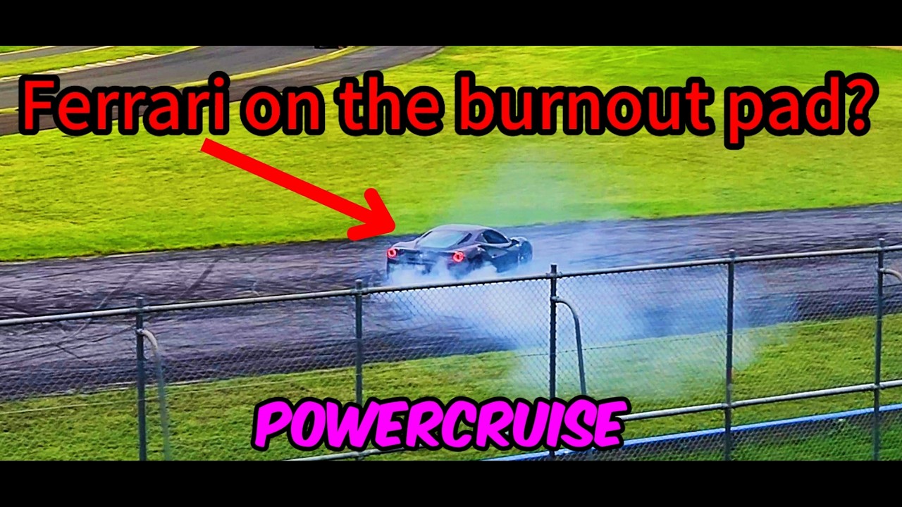 FERRARI 488 GTB burnout at Powercruise Sydney