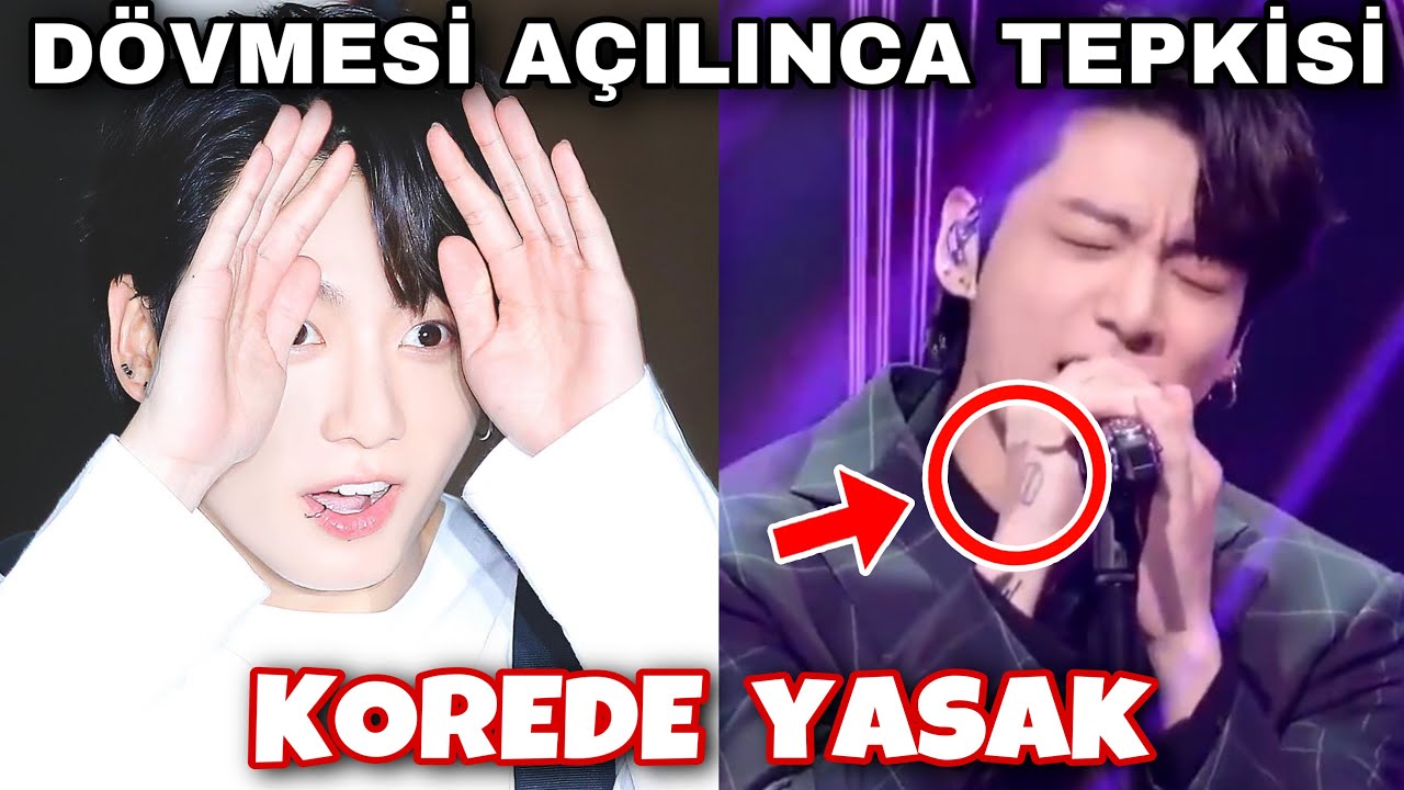JUNGKOOK KORE’nin YASAĞINI DELDİ. DÖVMESİ AÇILINCA TEPKİSİ!