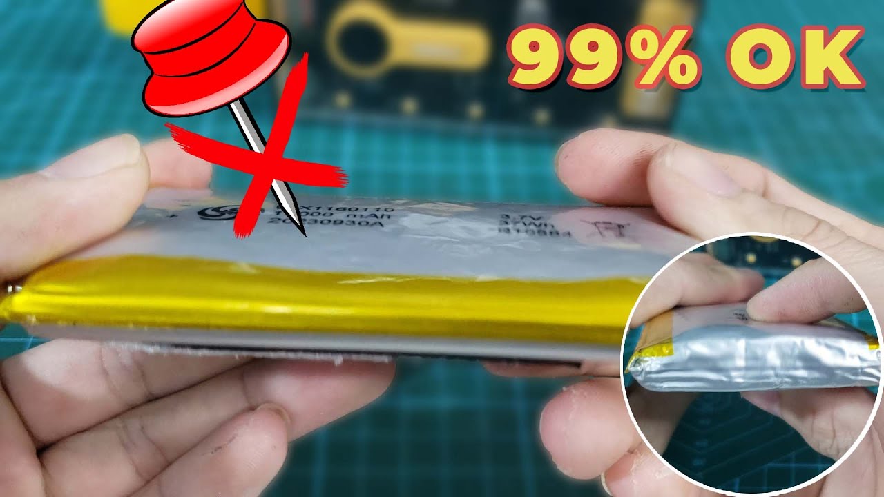 Cách đơn giản làm xẹp pin lipo bị phù - OK nhé