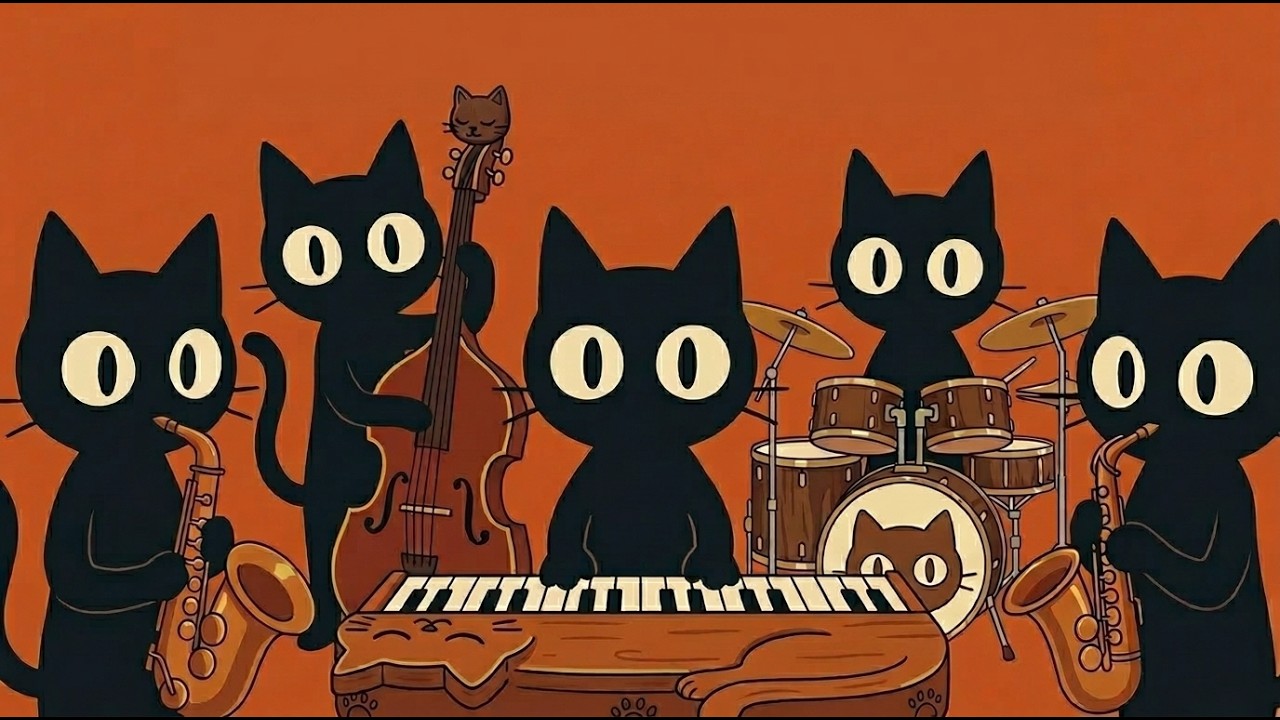 Cozy Cat Groove: Comfortable Jazz Flow for Work and Focus