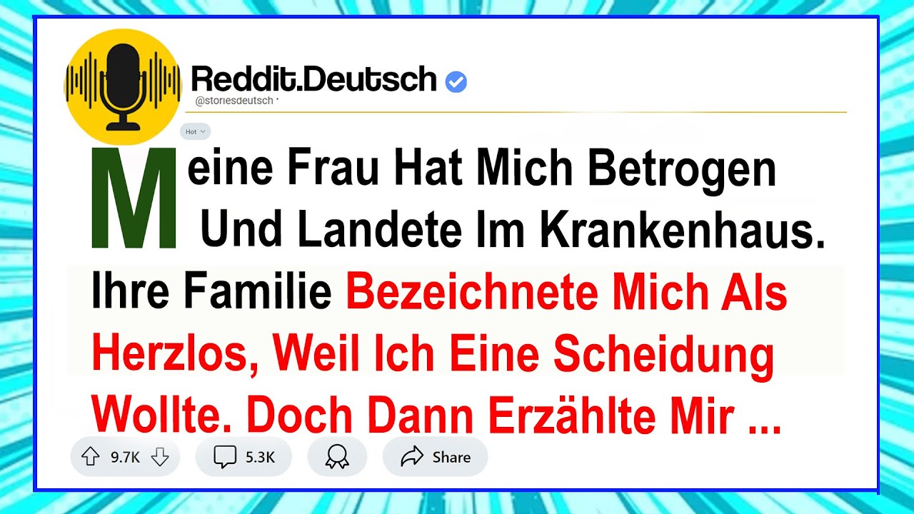 Meine Frau Hat Mich Betrogen Und Landete Im Krankenhaus. Ihre Familie Bezeichnete Mich Als Herzlos..