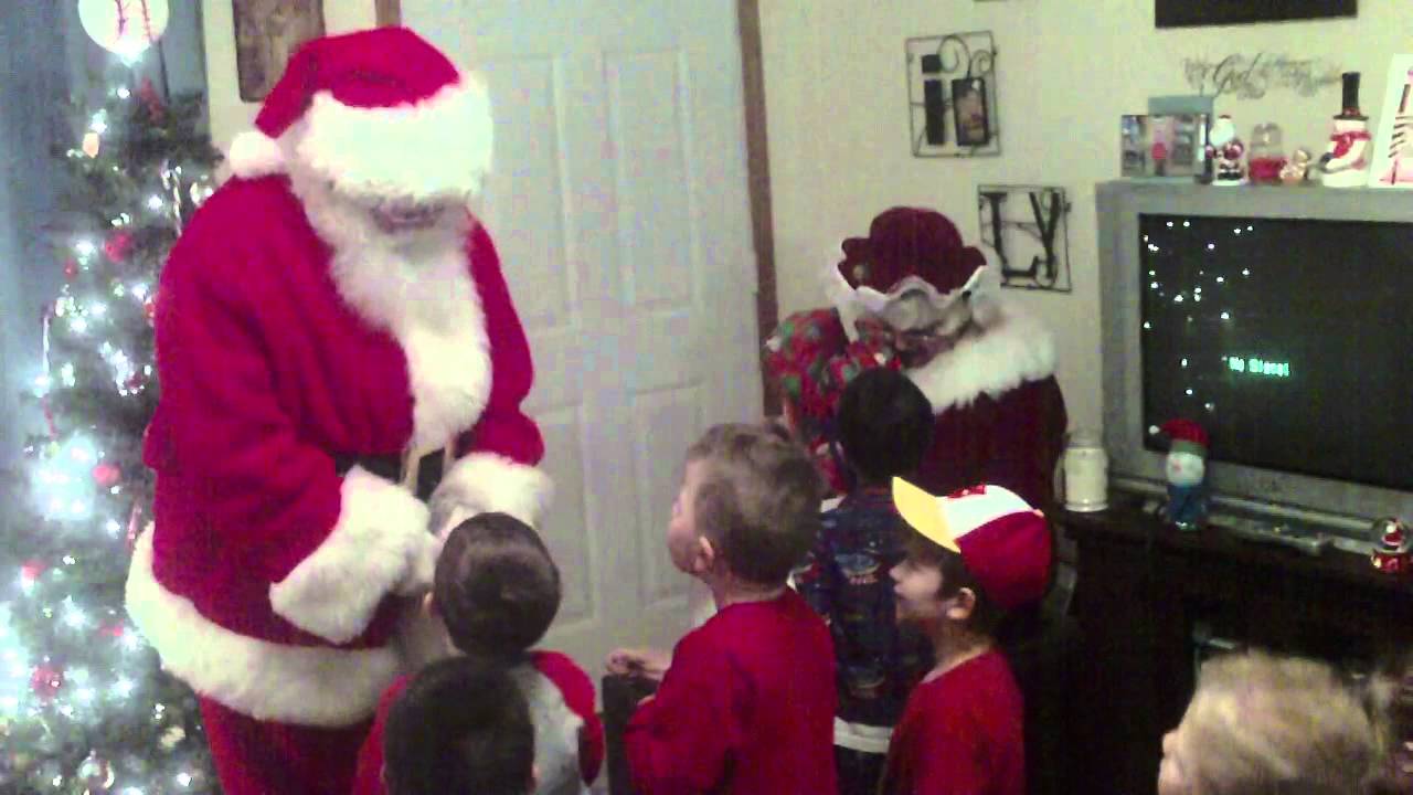 Santa Visits BDay Party