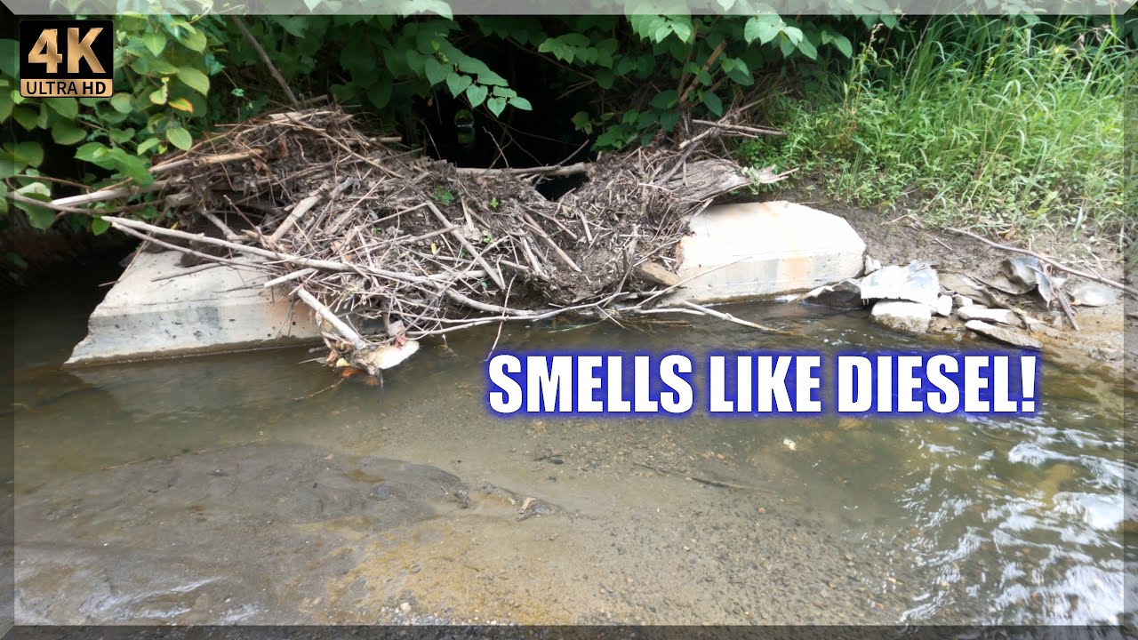 Clogged Culvert under the Interstate: Watch as I clear it