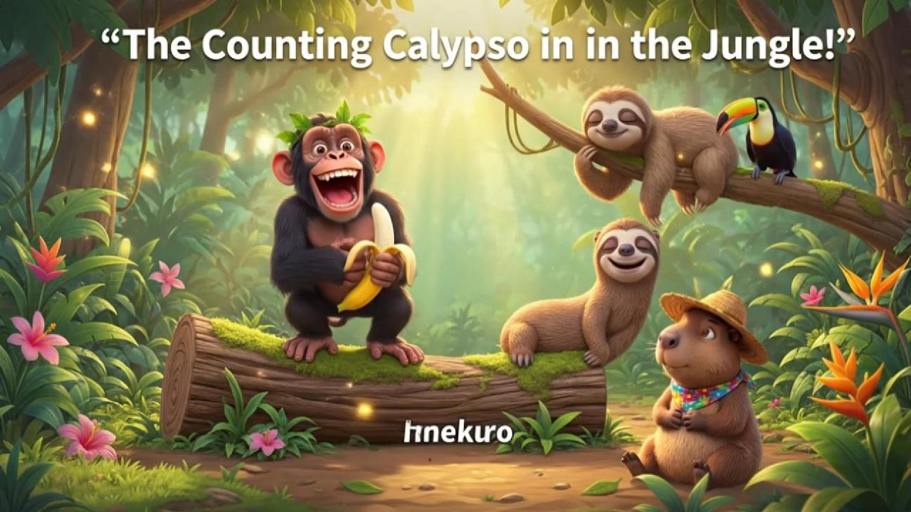Count to 10 Jungle Song 🐒🌴 Fun Animal Counting for Kids! #CountingSong #preschoollearning