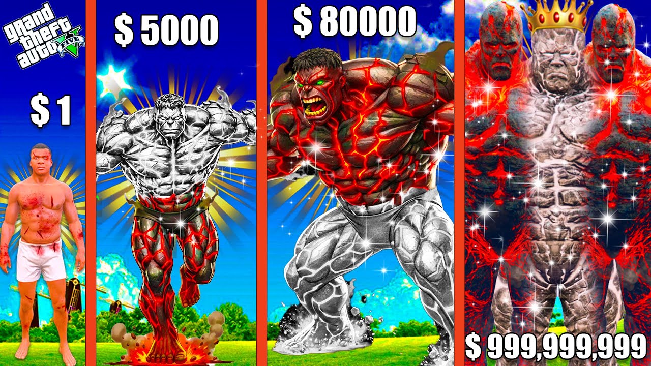 Franklin upgrade the STRONGEST HULK GOLD TITAN ever in GTA 5