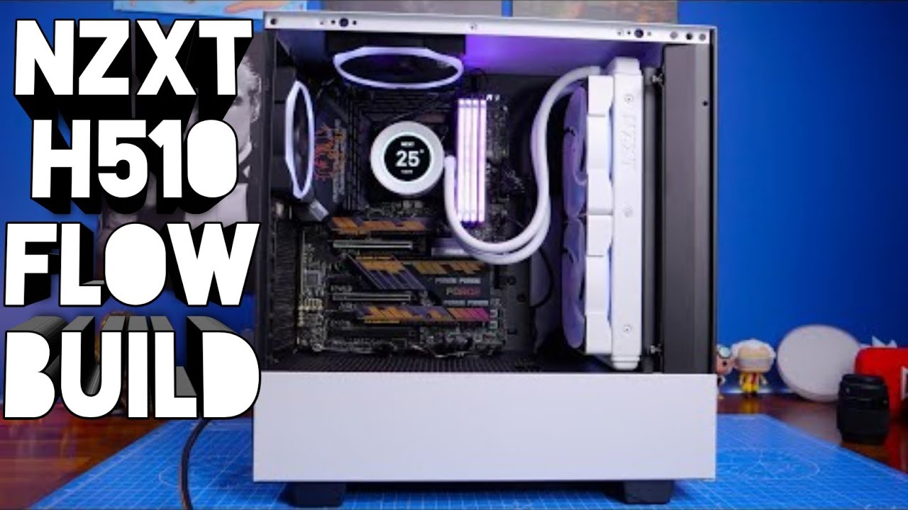 NZXT H510 Flow build guide, setup with NZXT Kraken Z63 push pull and more