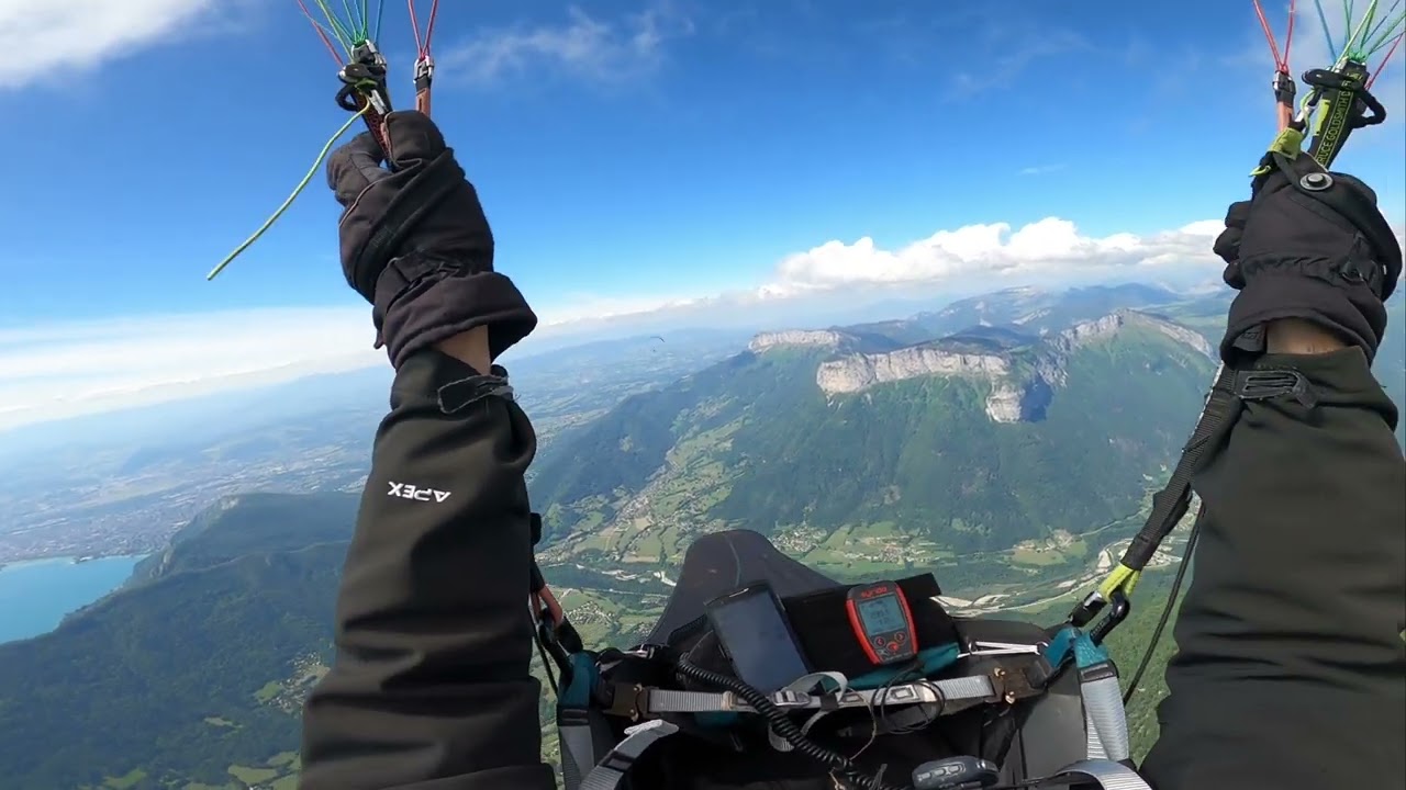 Cross parapente : triangle 100 Kils Le Revard / Annecy 13 06 24