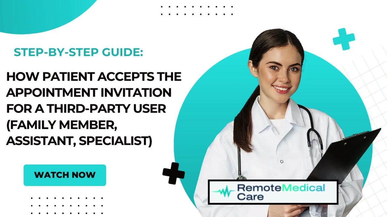 Patient - How Patient Accepts the Appointment Invitation for a Third Party User