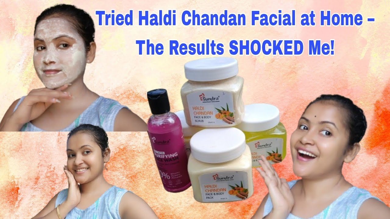 Wedding Special Facial at Home | Instant Glow with 5 Step Haldi Chandan Herbal Kit 🌿