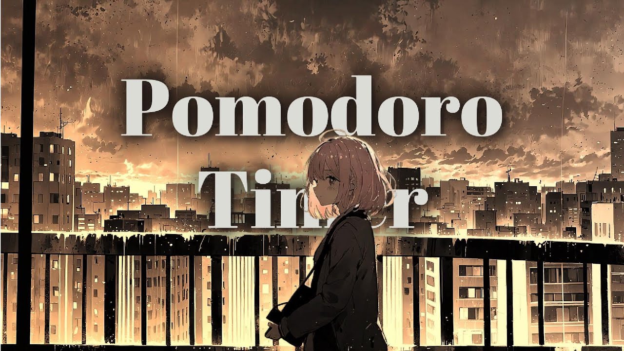 Ambient Rain Lo-Fi | Pomodoro Focus Timer | Study, Work & Relax