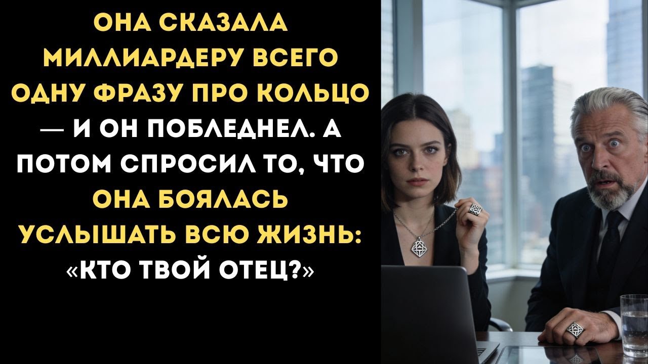 Миллиардер побледнел, увидев моё кольцо. Кто твой отец?