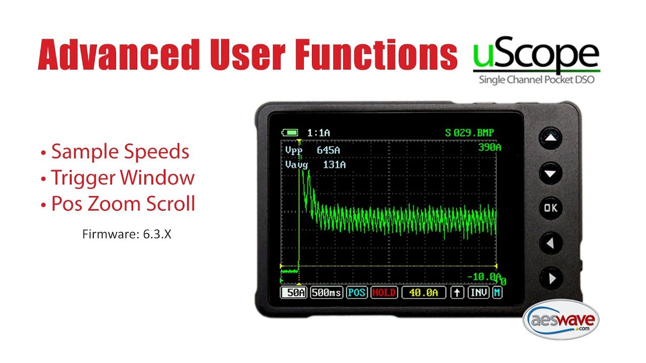 uScope -  Advanced Features 2: Sample Speed and Zooming