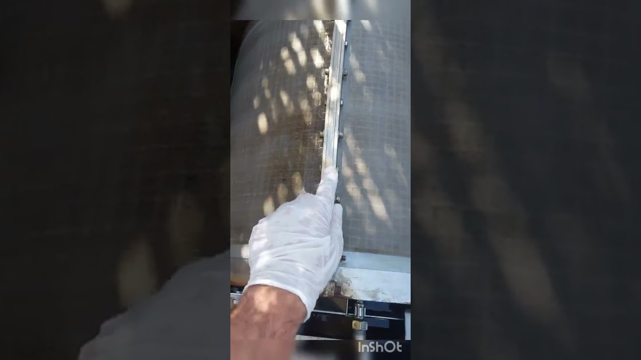 Reinigung der Trommelfiltergaze von Kalk und Biofilm