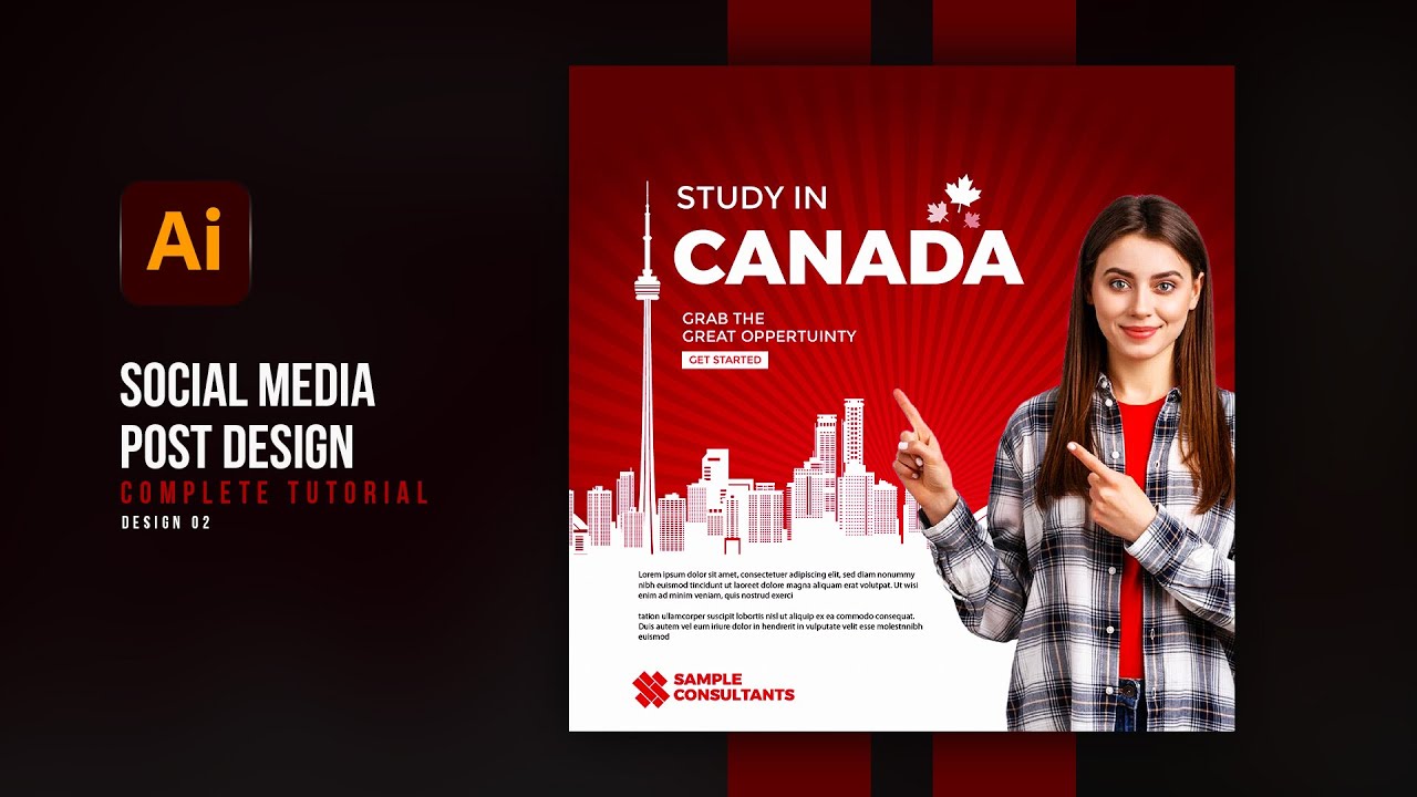 Разработка дизайна постов для социальных сетей в Adobe Illustrator | Консультации по дизайну пост...