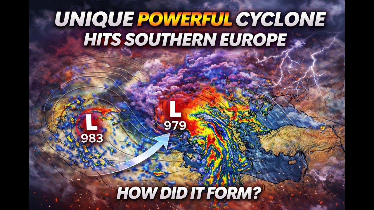 Атлантический хребет спровоцировал мощный средиземноморский циклон.