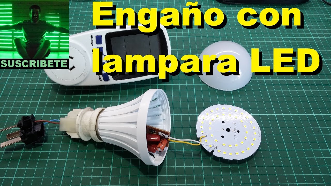 Mentira con lampara led china, LED lamp SCAM