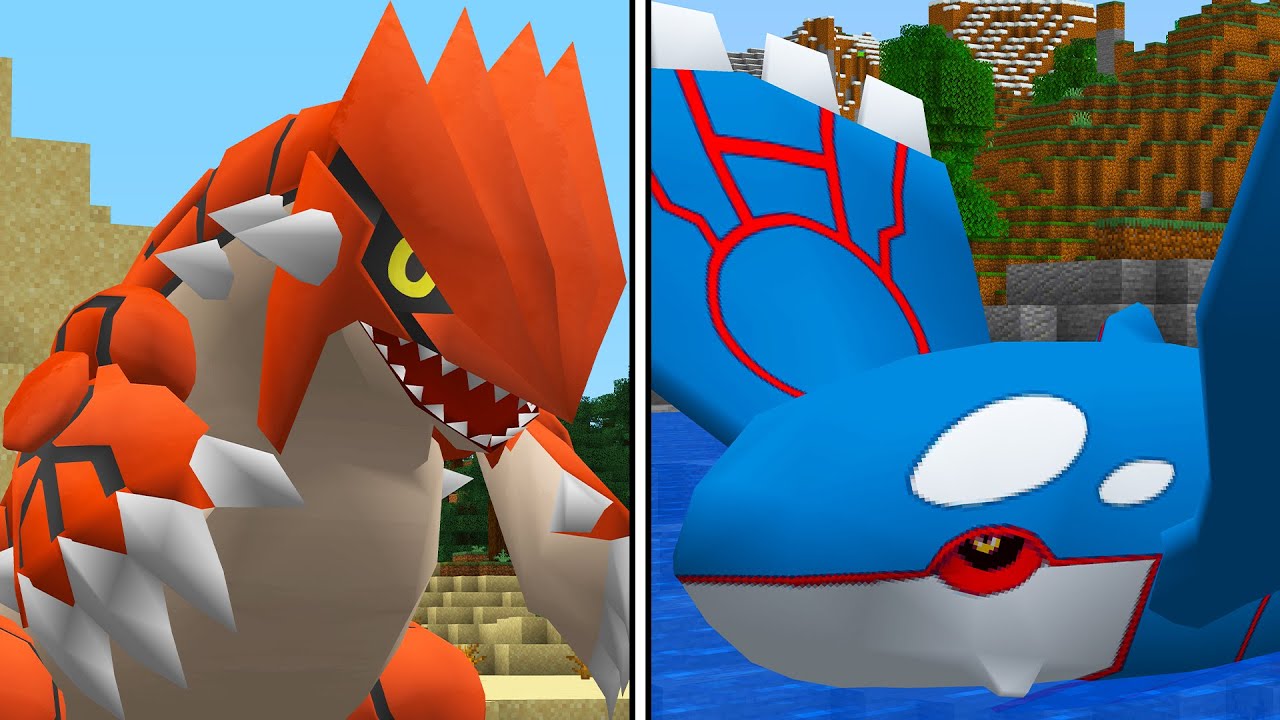 GROUDON vs KYOGRE - Minecraft Pixelmon
