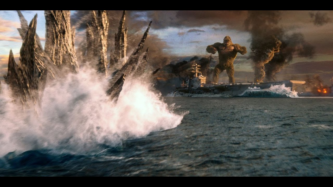 Godzilla vs Kong (2021) - Aircraft Carrier Battle - Rescored