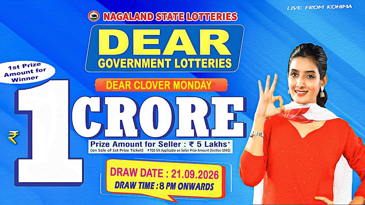 LIVE: DEAR LOTTERY LIVE 8PM TODAY 21.09.2026 | NAGALAND LOTTERY SAMBAD LIVE DRAW