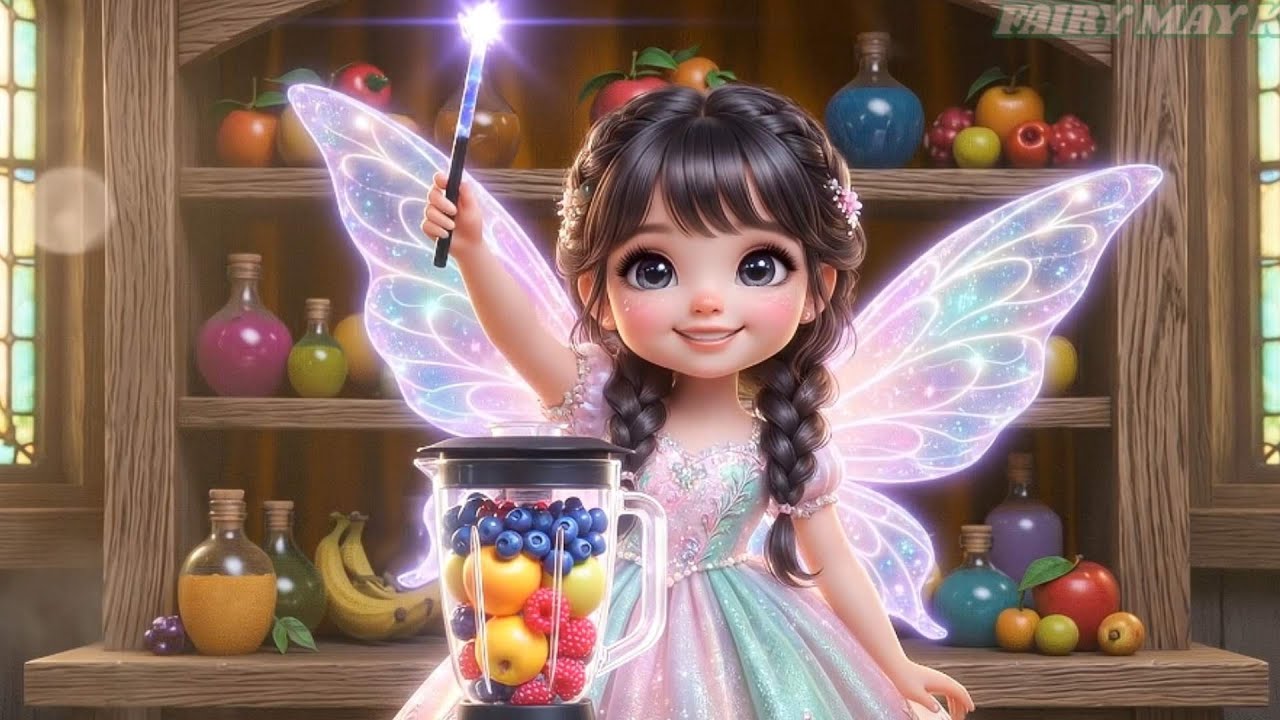 Fairy May's Magical Kiwi Smoothie 🎨Green Color| Color Learning for Kids🥝A Whimsical Treat!