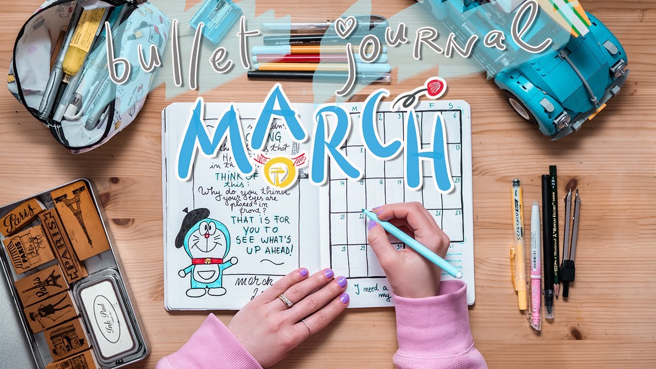 BULLET JOURNAL: Organizare Martie 2021