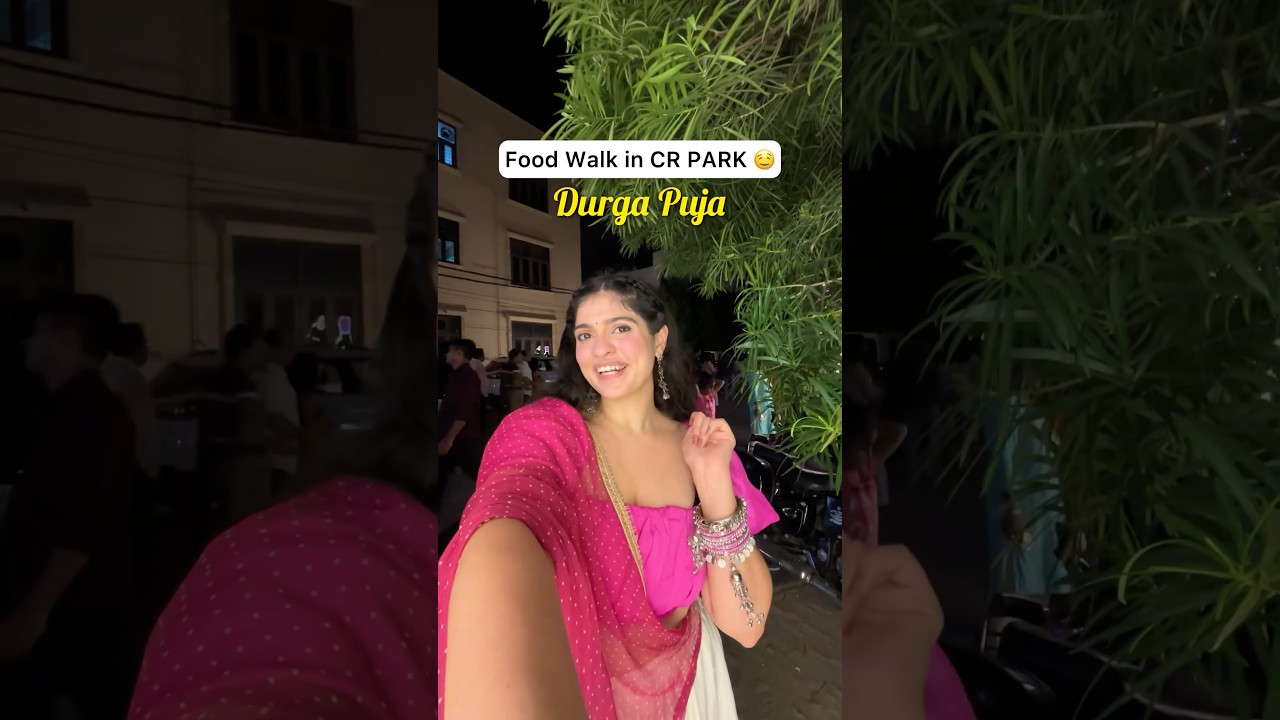 CR Park Food Walk Durga Puja! #durgapuja #crpark #travel #travelvlog #foodvlog #foodreview
