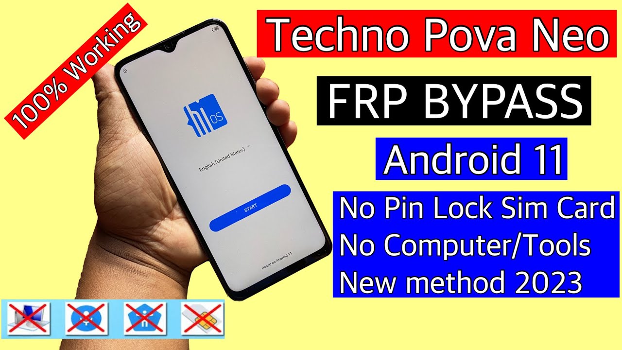 Tecno Pova Neo Frp Bypass || Tecno pova neo remove google lock-No pin lock sim card-No pc