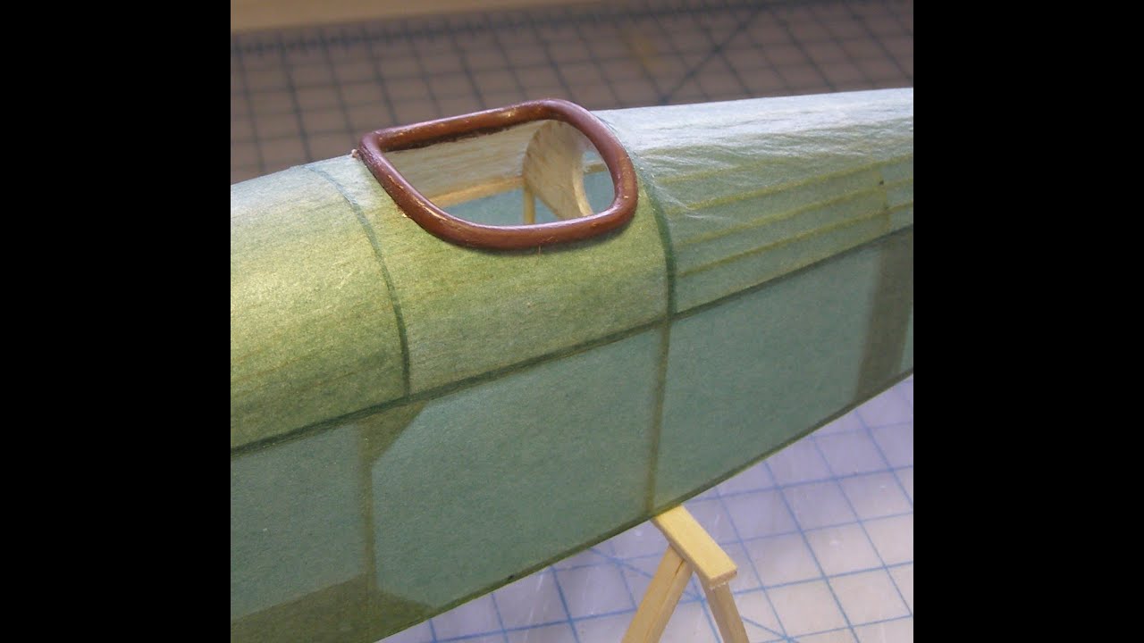 Balsa Cockpit Coamings for Rubber Powered Scale Models