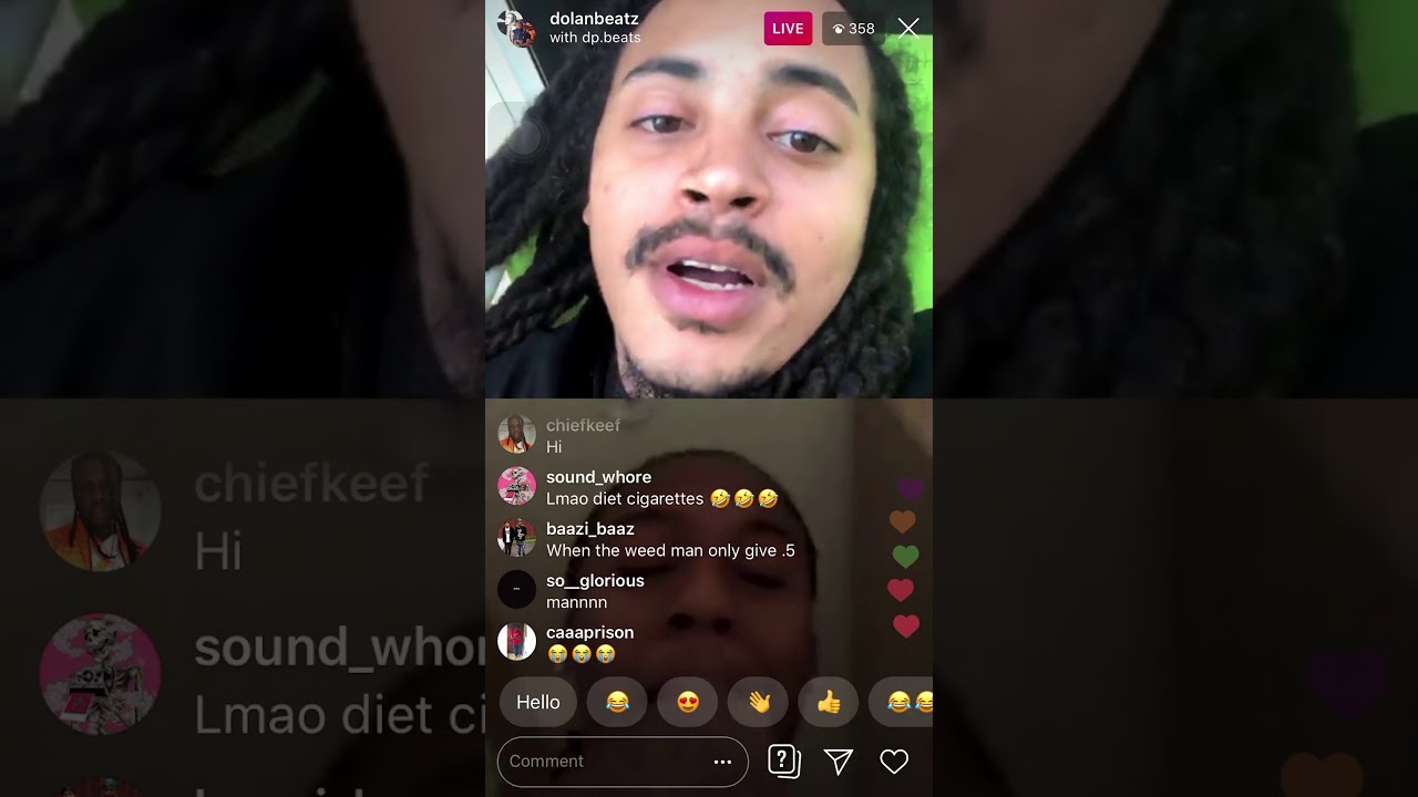 DP and Dolan Beatz on live. DP Mad at Sosa for not dropping!