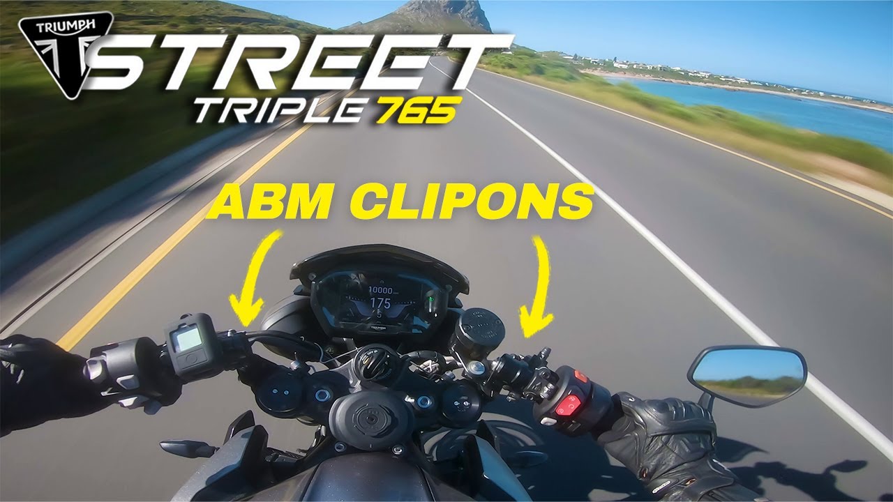 2024 Triumph Street Triple 765RS with ABM Clip Ons! Best upgrade ever!