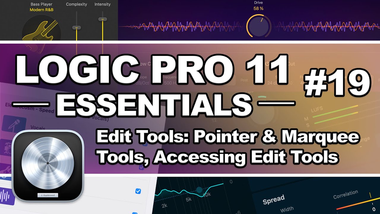 Logic Pro 11 - #19 Edit Tools: Pointer & Marquee Tools, Accessing Edit Tools