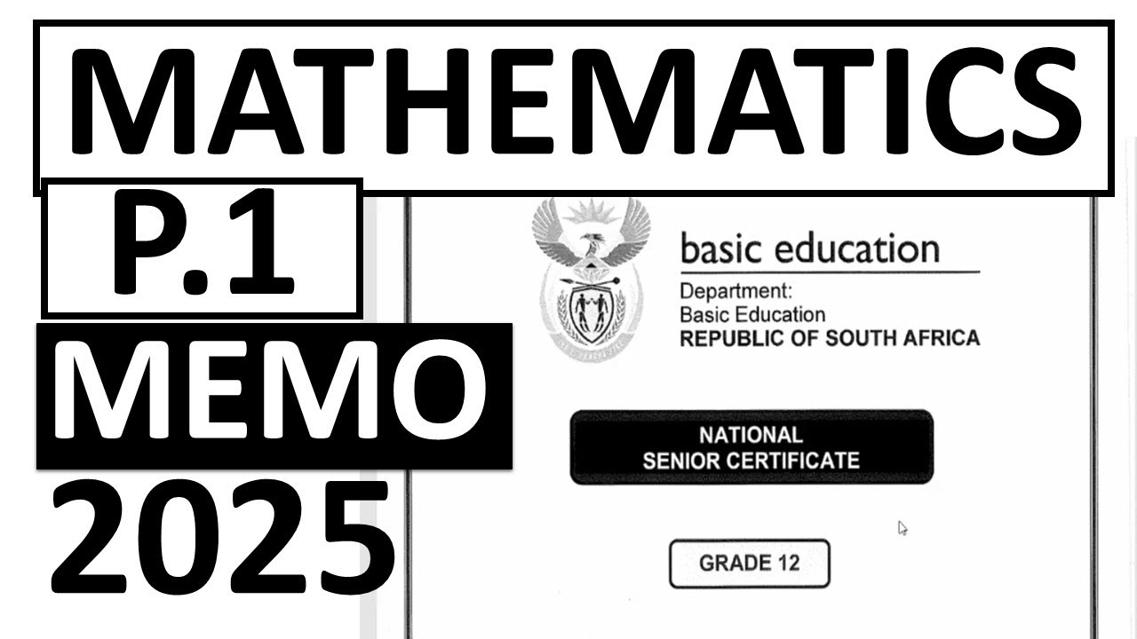 MEMO 2025 MATHEMATICS P.1  GRADE 12 FINAL EXAM (THUNDEREDUC) GRADE 12 MATHEMATICS P.1 FINAL EXAM