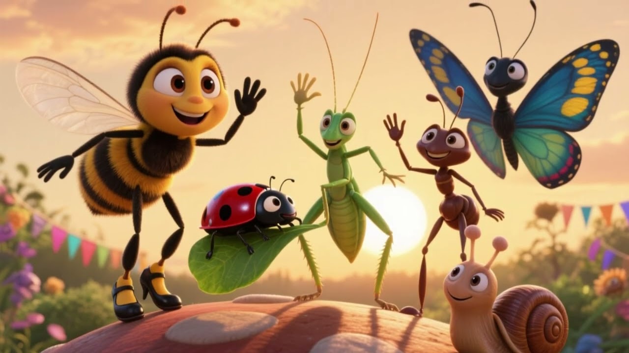 O Zunzum da Alegria! 🐞 (O Baile do Jardim) #kidsvideo #insetos #natureza #animada#bebes#musicafantil