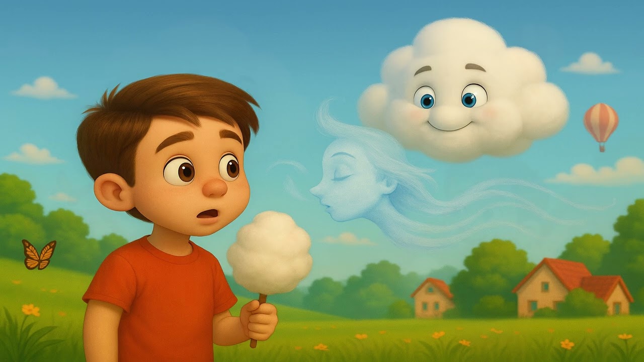 Norul care voia să fie puf de vată | Poveste audio pentru copii 3–8 ani 🌤️🍭