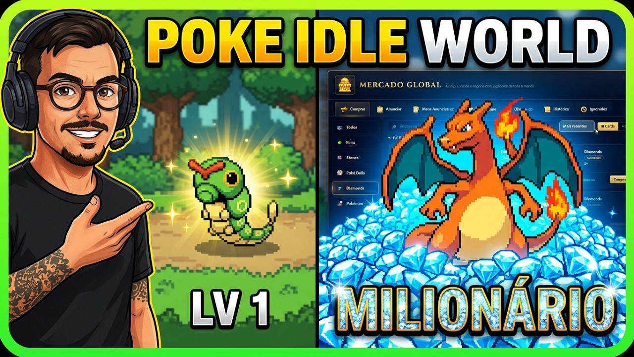 POKE IDLE WORLD: O Guia Definitivo de Farm de DIAMANTES