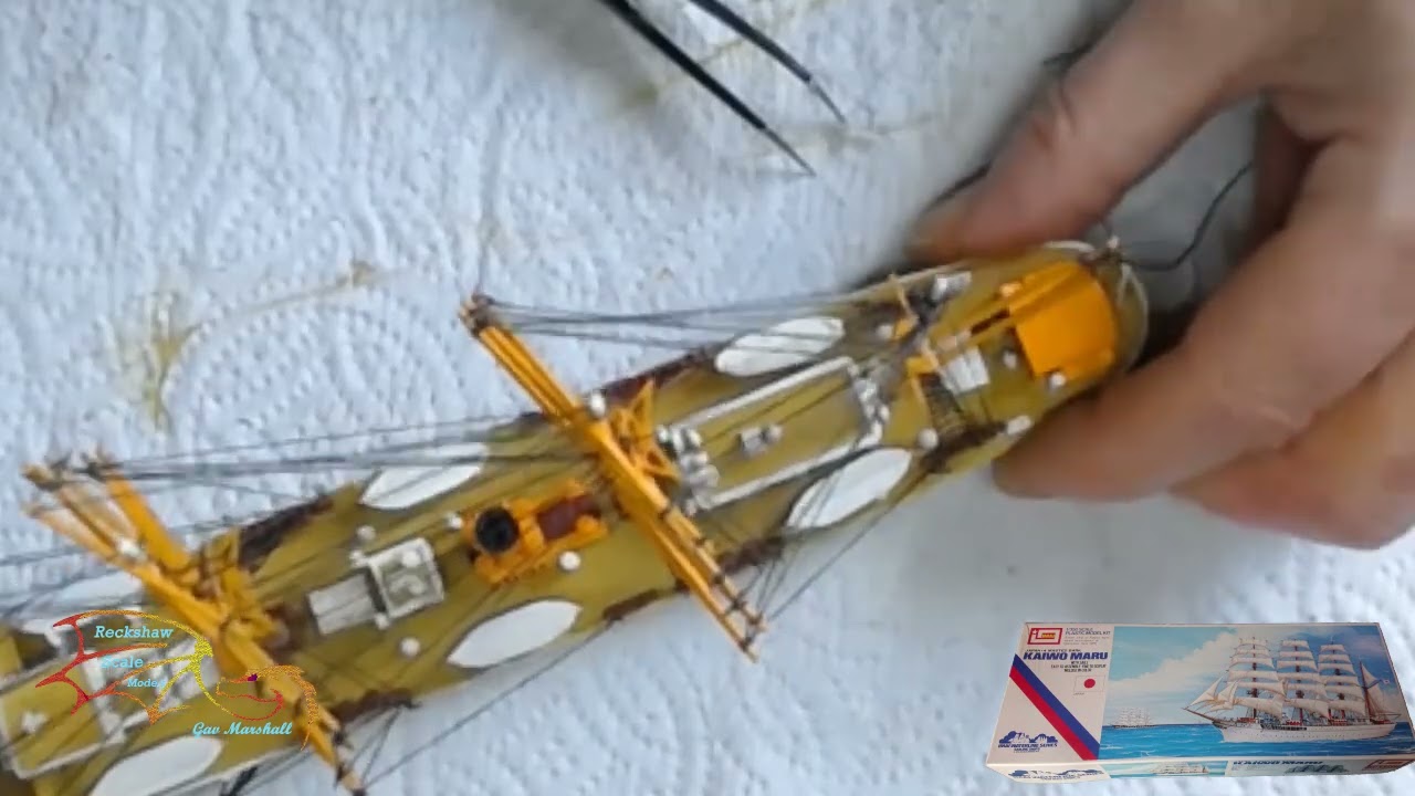 Imai kaiwo Maru Scale 1 350 Part 11 Rigging