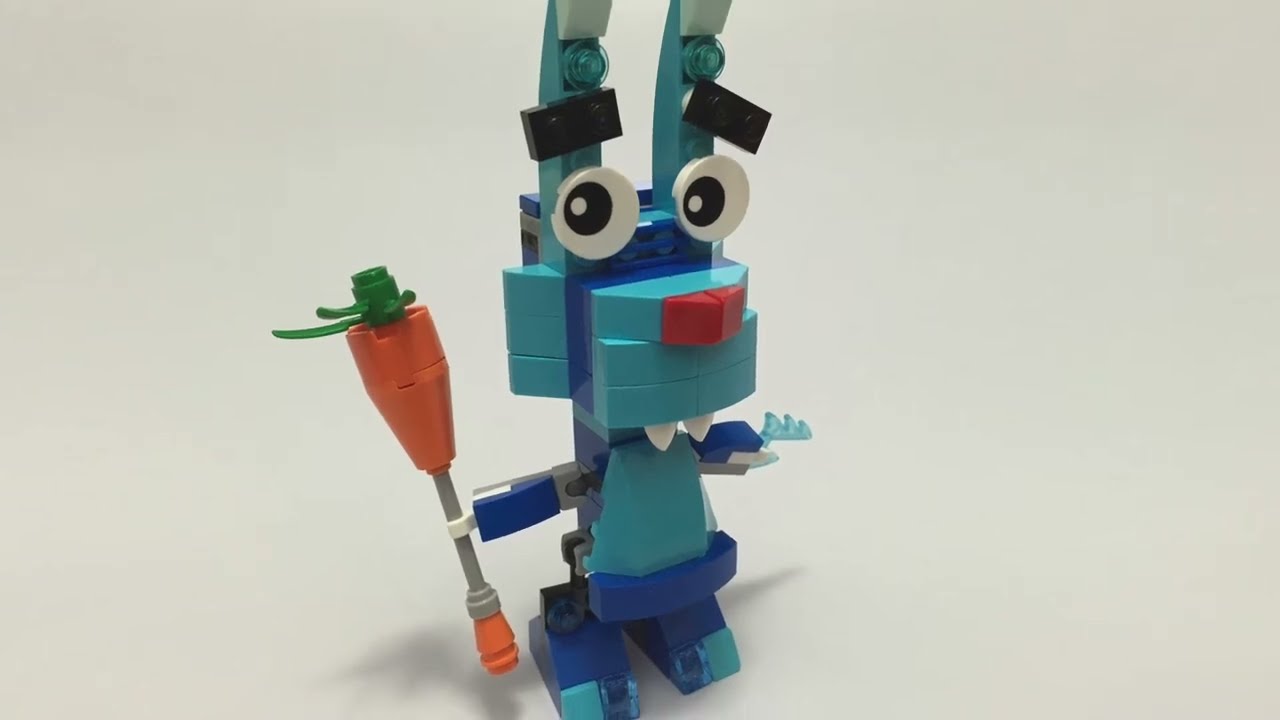 LEGO   Frosticons Bunny MOC My Own Creation   Stop Motion Build   Bricks and Clay Play