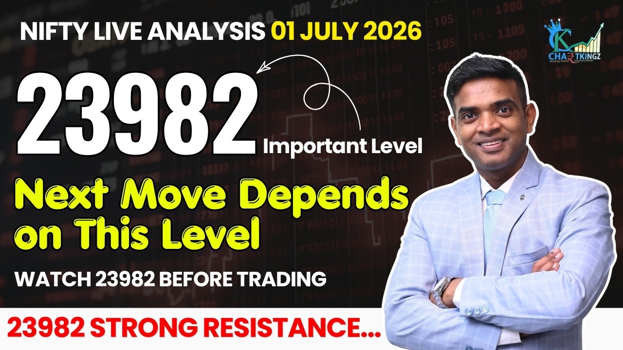 Next Move Depends on This 23982 Important Level | Nifty Prediction Tomorrow 01 July 2026