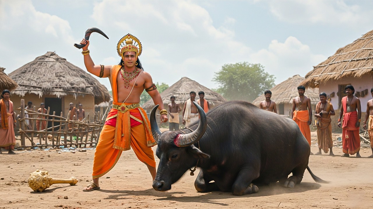 जानिए क्यों किया हनुमान ने एक निर्दोष भैसे का अंत ? | संकट मोचन महाबली हनुमान | #hanumanchalisa