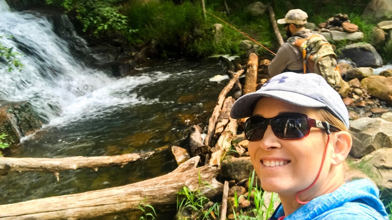 Fly Fishing Tonto Creek, AZ! (My WIFE catches a MONSTER!)