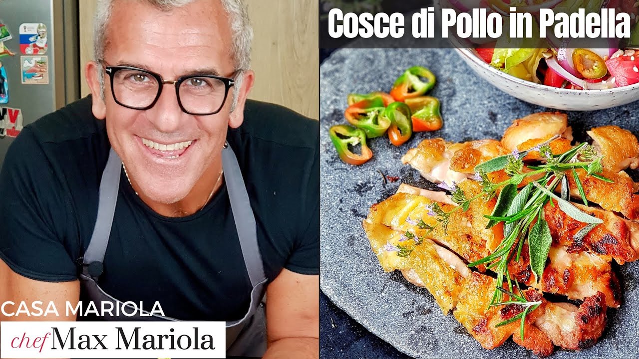 🍗 COSCE di POLLO in PADELLA con INSALATA ricca e leggera 🙂 DELIZIOSO! Ricetta Chef Max Mariola