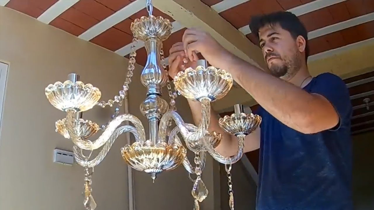 Cliente pediu para Instalar um Lustre Chique no último e Gravei Tudo