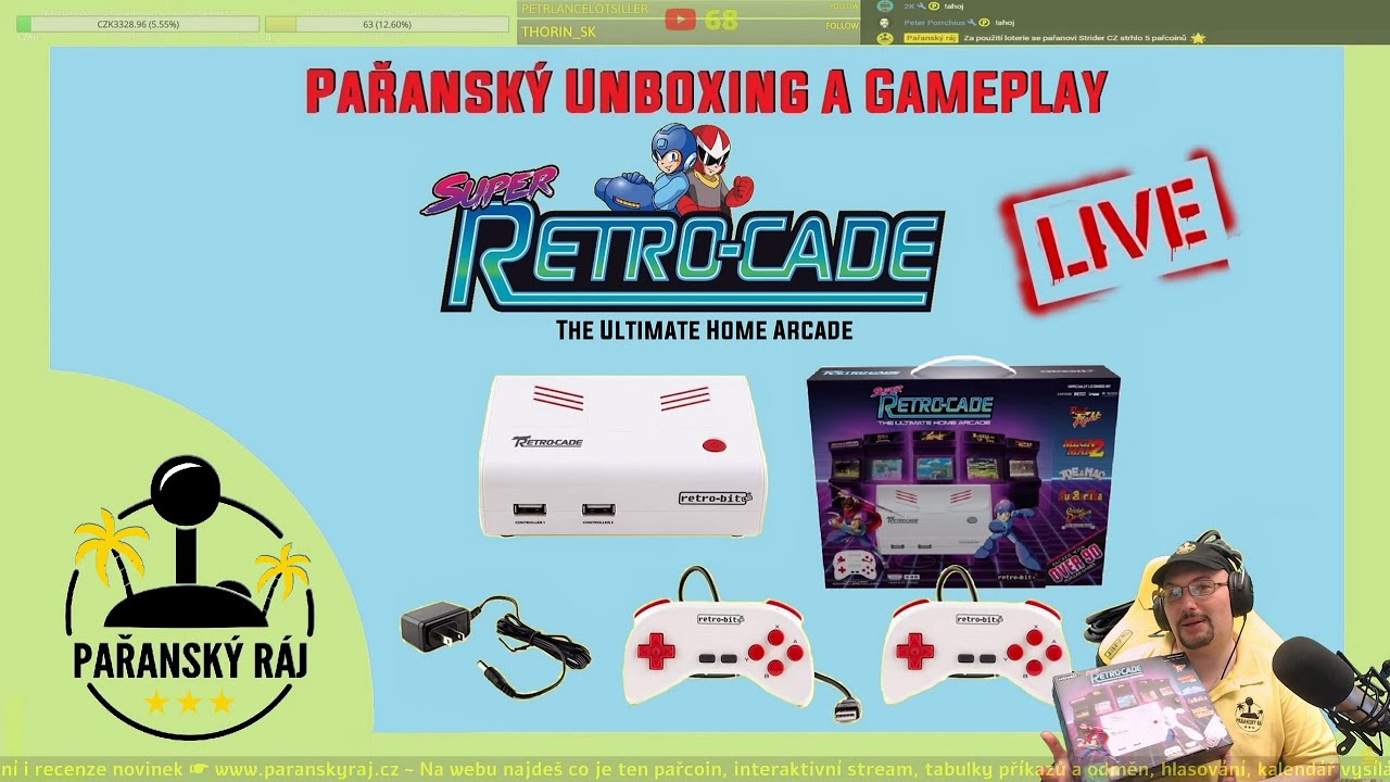 Retro-Bit Super Retro-Cade | Unboxing a Gameplay retro Arcade konzole | CZ 1440p60