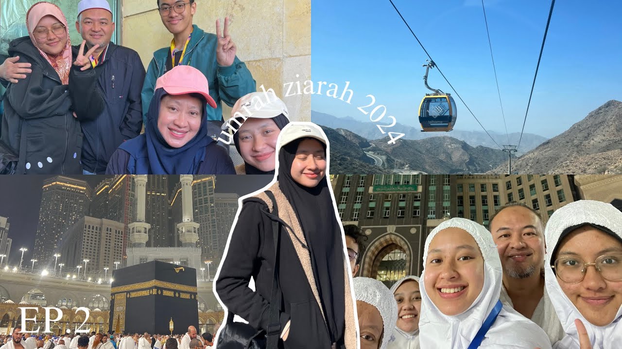 vlog | umrah ep2 : fon jatuh masa naik toboggan taif ?! first umrah after 9 years *penat dan sebak