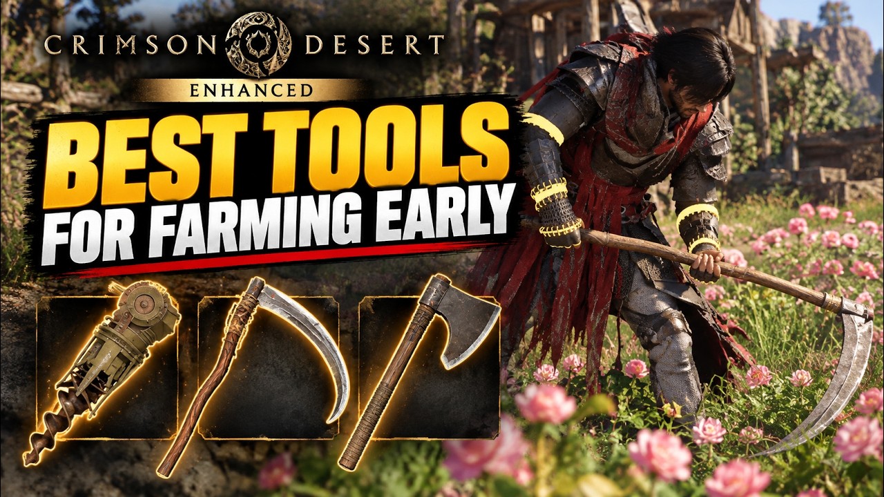 Получите эти 3 инструмента для фарма на раннем этапе в Crimson Desert 2.0 Enhanced