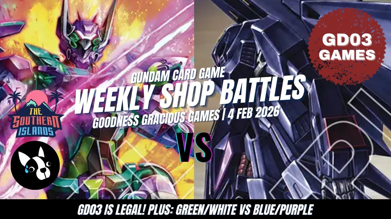Gundam Card Game | GD03 LEGAL! Gfred, Blue / Purple With The O, and Another With 0 Gundam