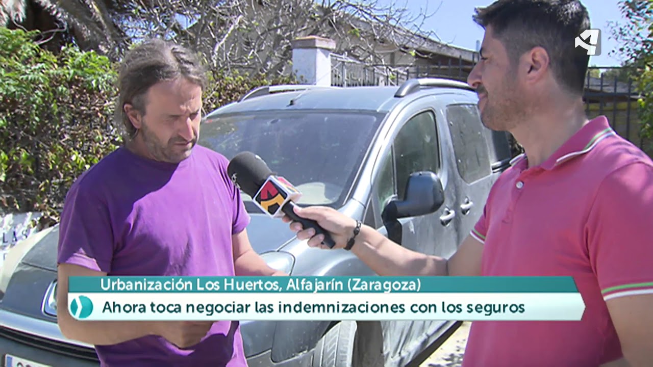 Movera y Alfajarín, un mes después de la crecida extraordinaria del Ebro