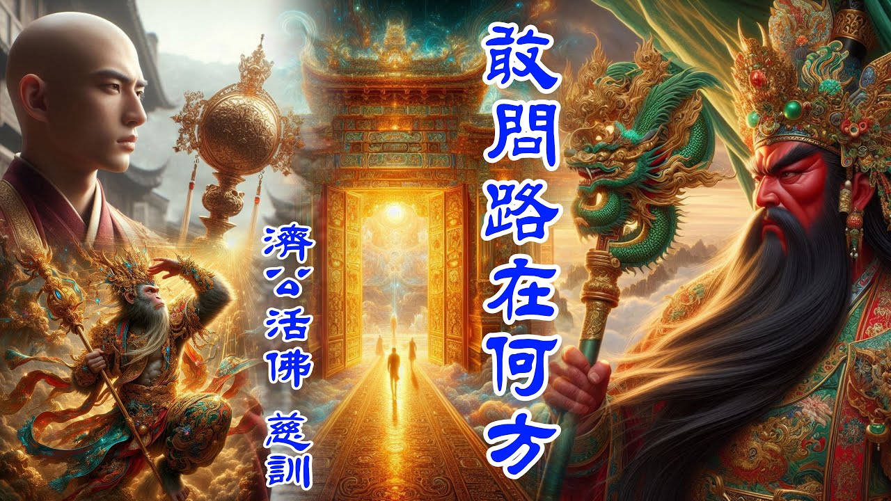 ❤ 敢問路在何方(刀郎): 調寄[新西遊記主題]: 調寄2024.06.02 加拿大 奉德佛堂勵德班｜濟公活佛 慈訓