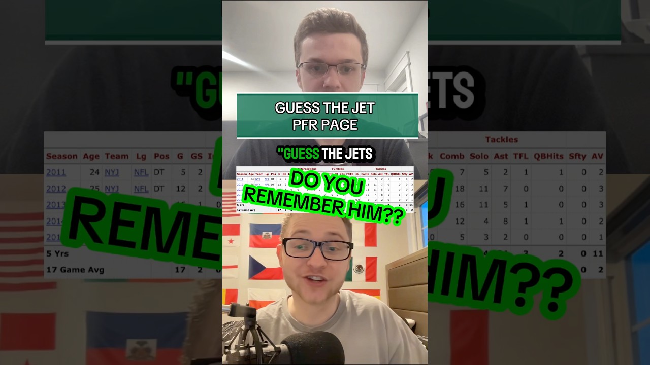 Guess The Jet By Their Pro Football Reference Page - Ep. 19