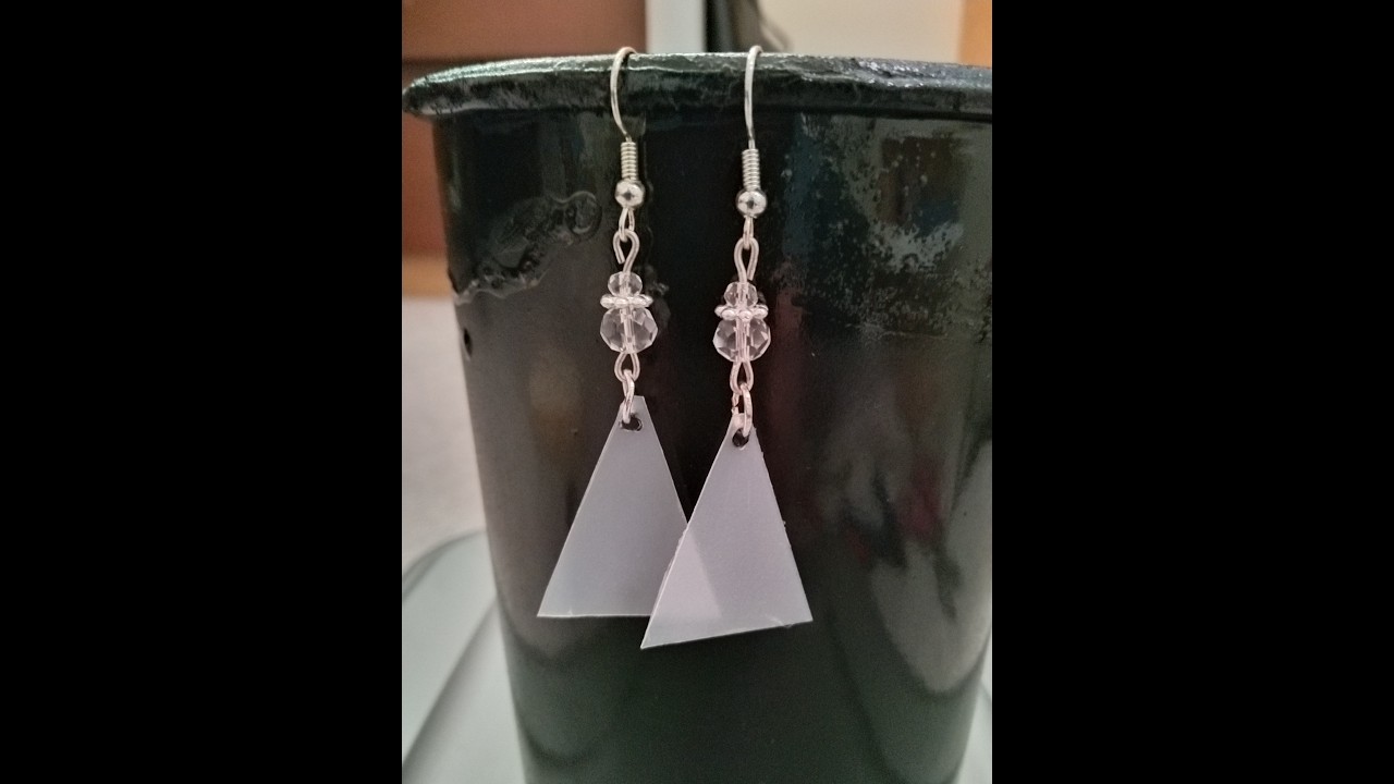 I made earrings from milk can.